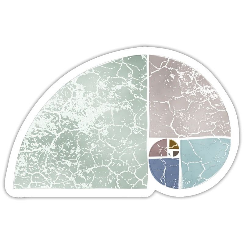 Fibonacci Spiral Sequence - Light Colored 1