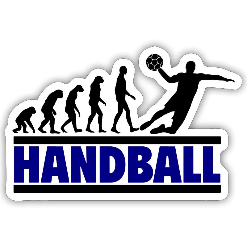 Evolution to a handball player,handball
