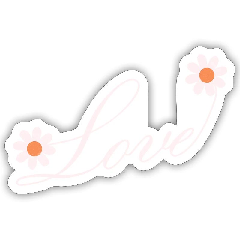 Floral Love Script Design
