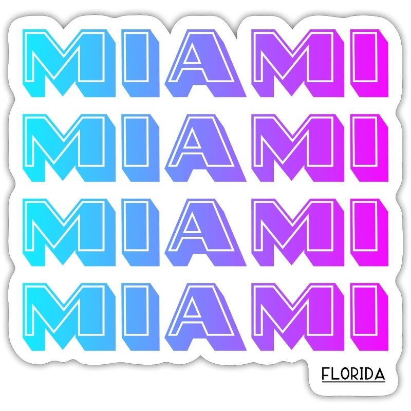 Miami Neon Gradient Pattern
