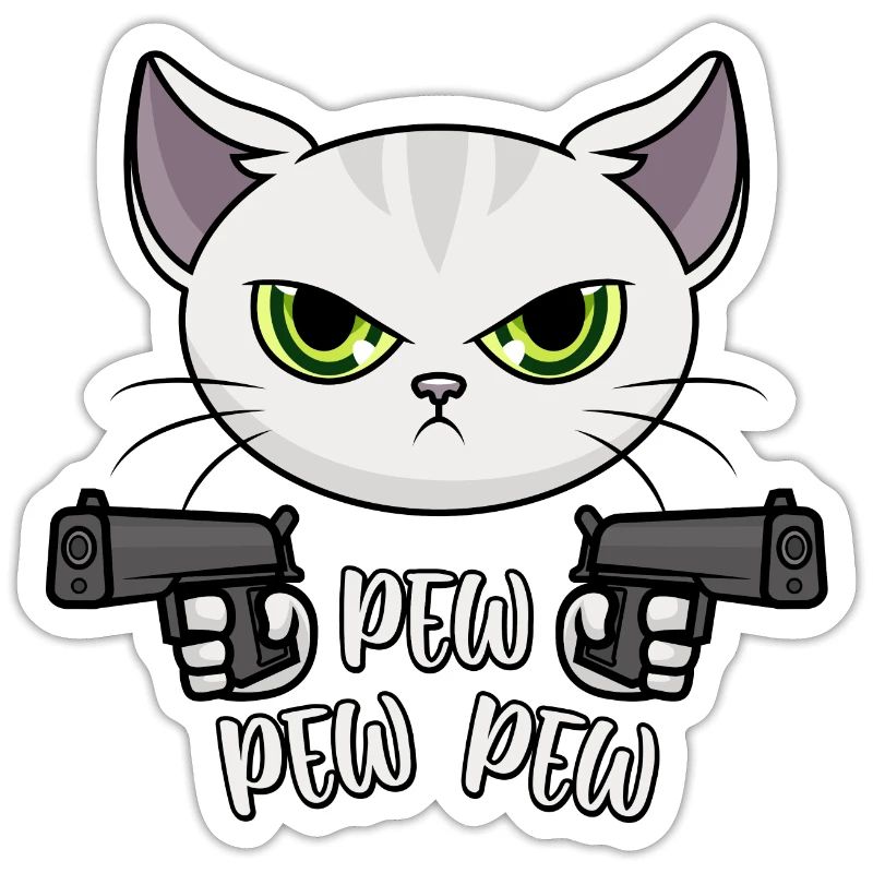 Pew Pew Pew Cat / Chat