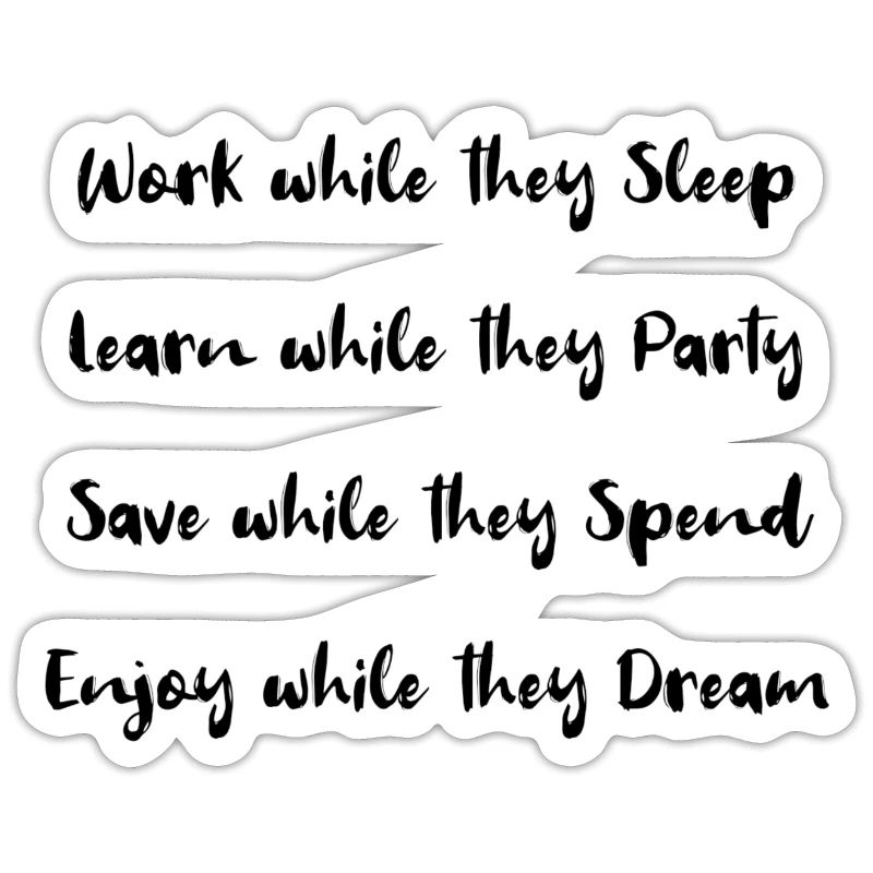 Work while they sleep!