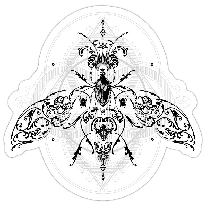 Psychedelic Insects Bug Pattern Ornament