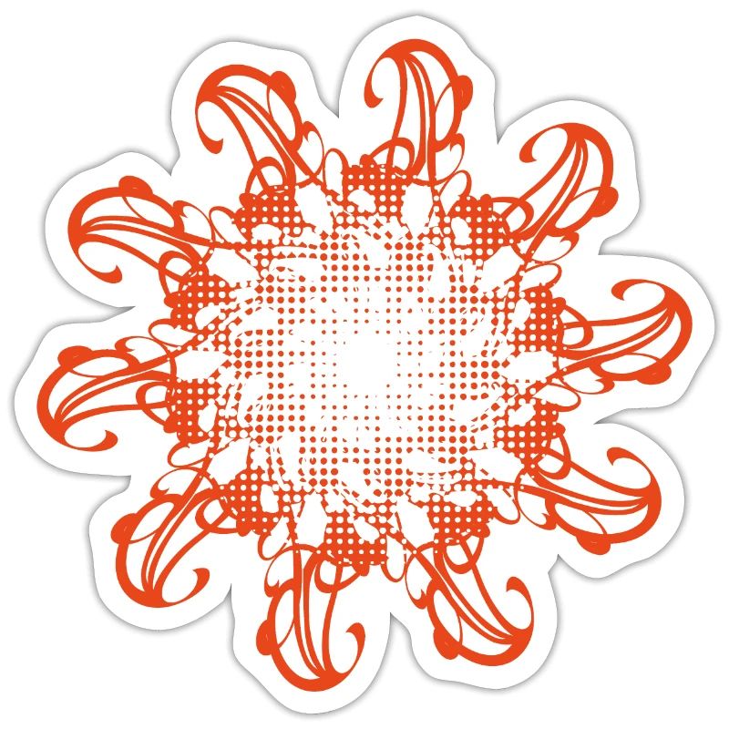 Random patterns rotated and dotted