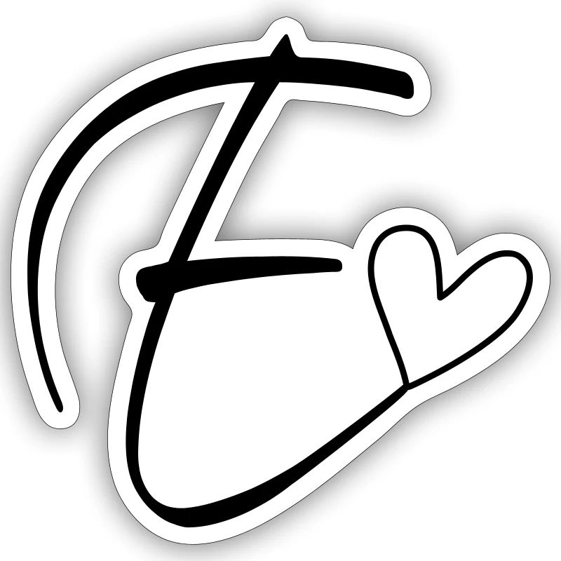 Buchstabe E Buchstabe-E Kalligrafie