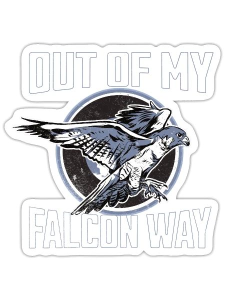 Falke Falkner Falknerei Falkenjäger Hobby Sport - Sticker Größe S (10 x 10 cm) - Mattweiß - Vorne