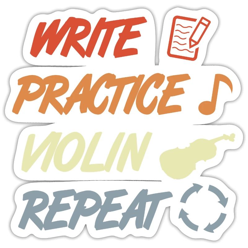 Write Practice Violin Repeat