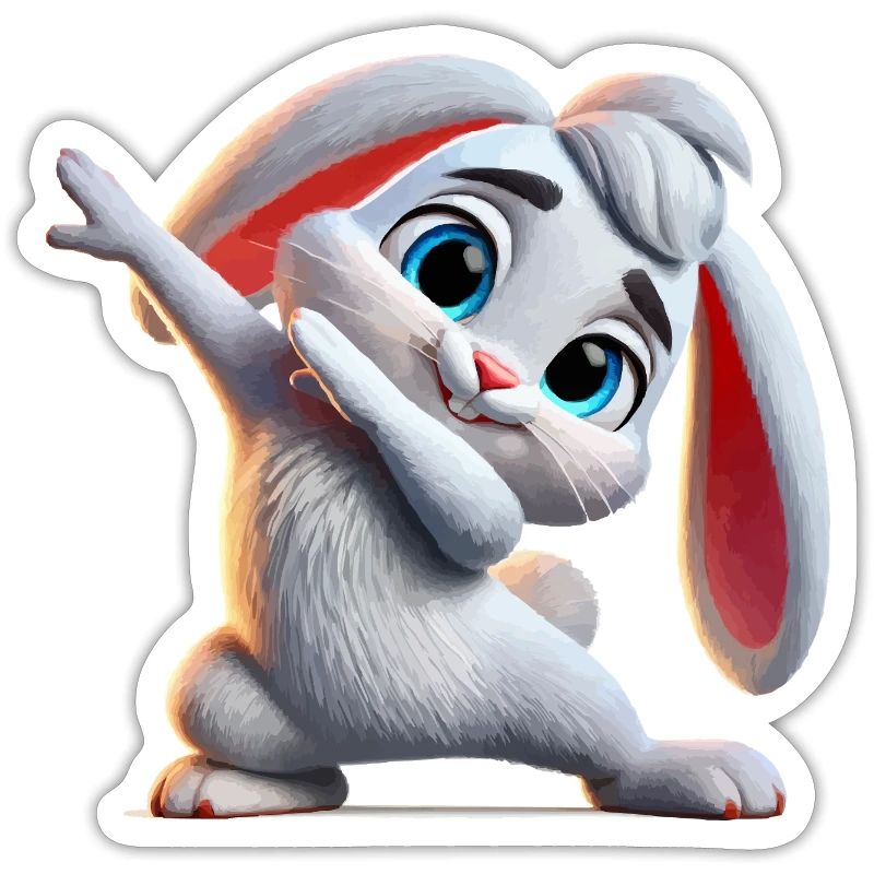 Bunny Dabbing Comic