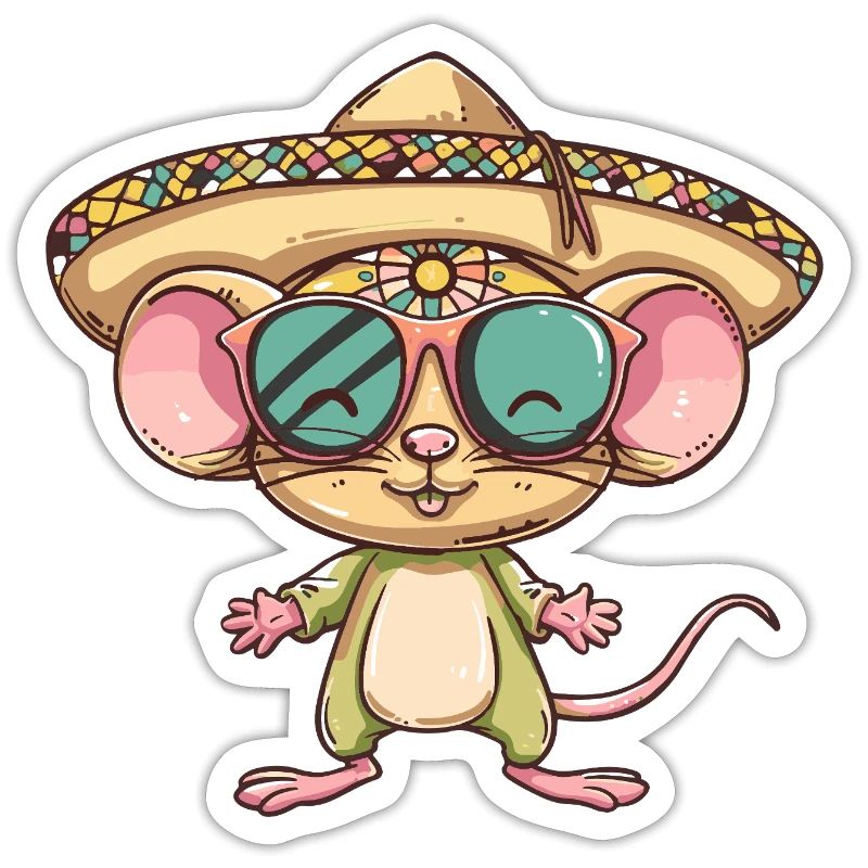 Mouse Comic Funny Sombrero