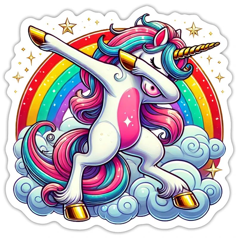 Dabbing Einhorn Dab Unicorn Mädchen Einhörner