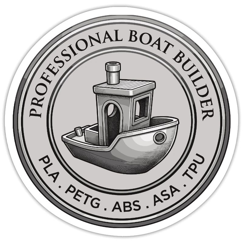 Constructeur professionnel de bateaux – Emblème d’impression 3D