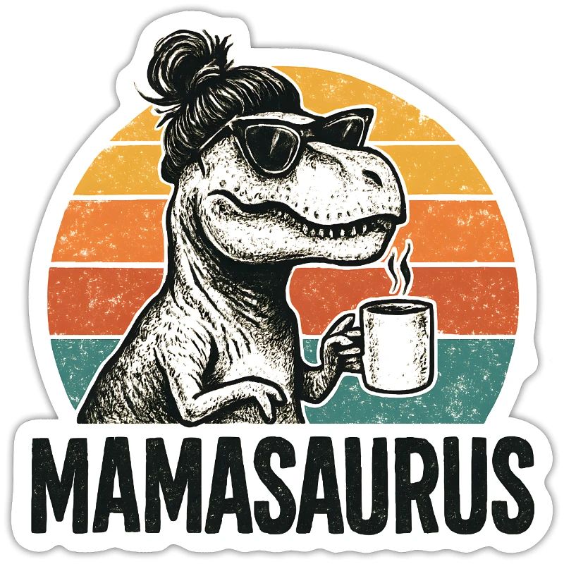 Mamasaurus Mama Mutter Geschenkidee Humor Lustig