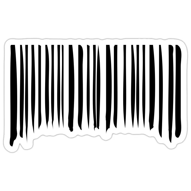 Barcode Striche Linien Gekritzelt Strichcode Scan