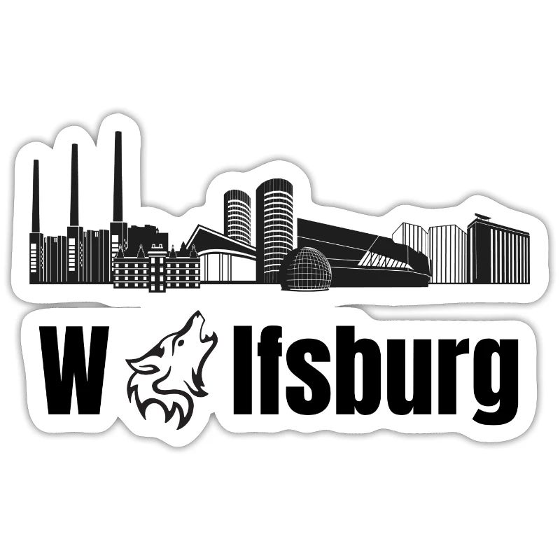 Wolfsburg Fanartikel Wolfsburg Skyline Wölfe Wolf