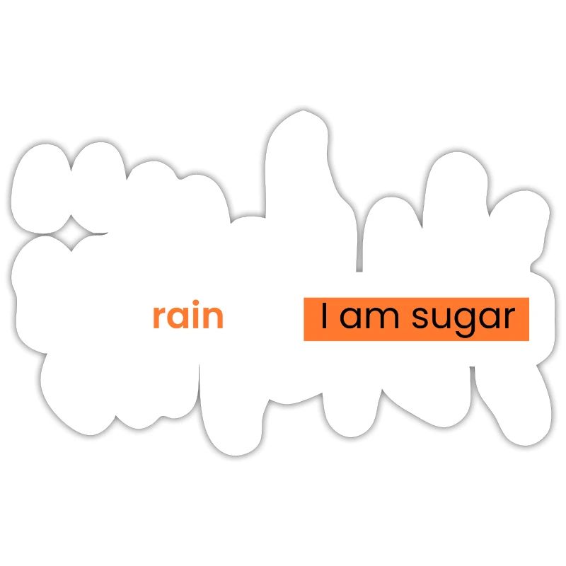I hate rain because I'm sugar