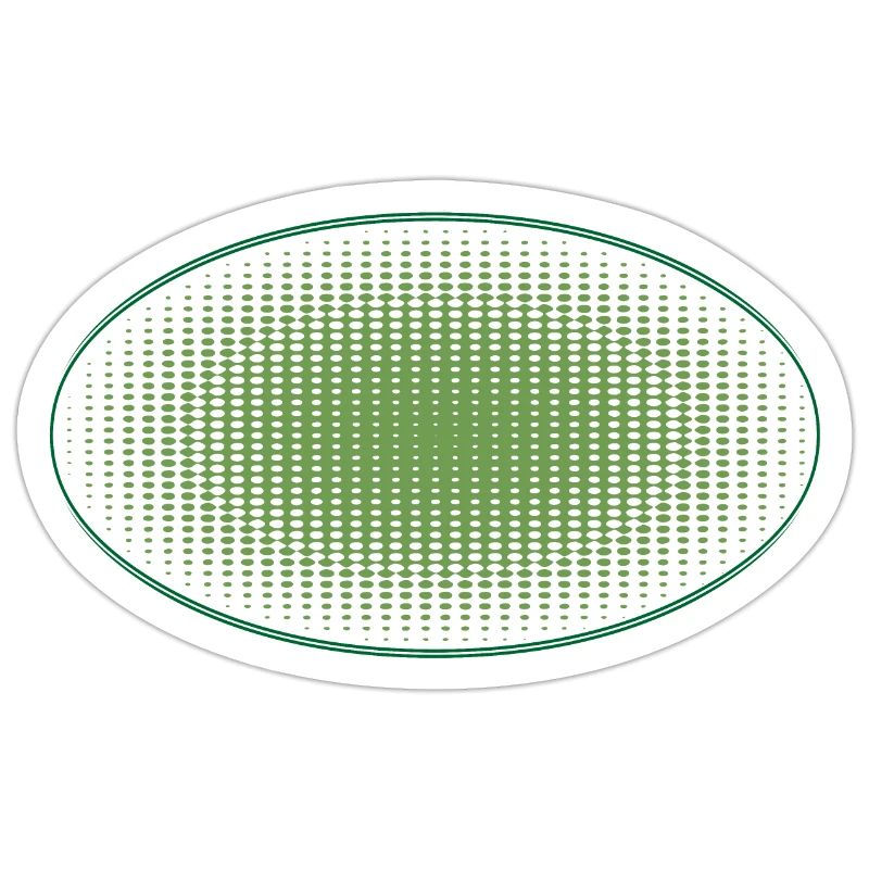 Oval green dots, with frame