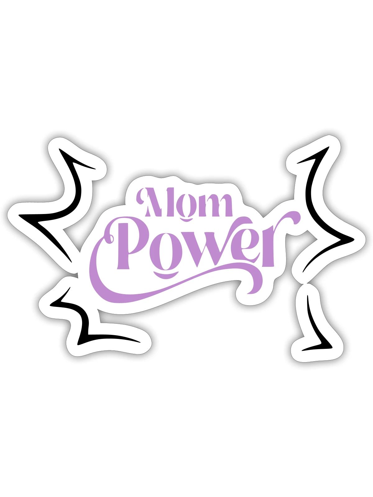 Mama-Macht - Sticker Größe S (10 x 10 cm) - Mattweiß - Vorne