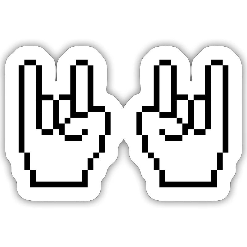 Rock Pixel Hands