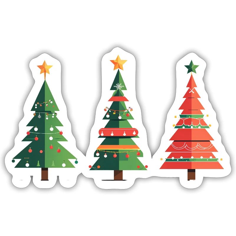 Triple Christmas Tree Pattern