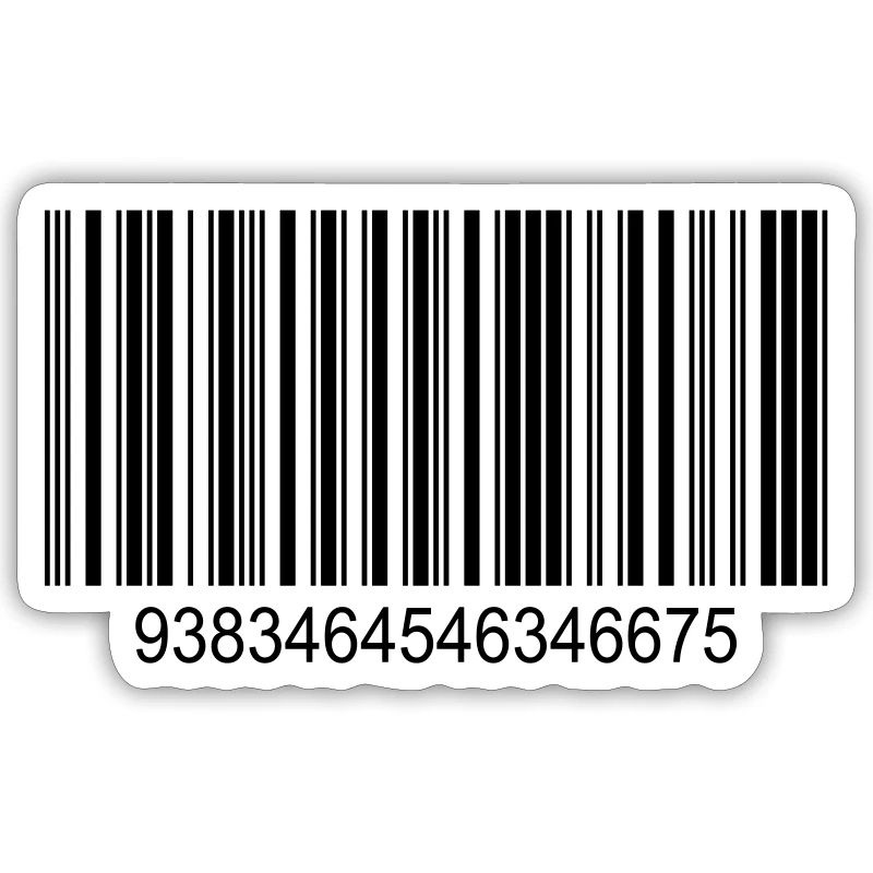 Code barres / code-barres en noir avec des chiffres