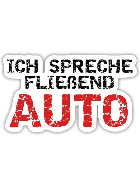 AUTO - Sticker Größe S (10 x 10 cm) - Mattweiß - Vorne