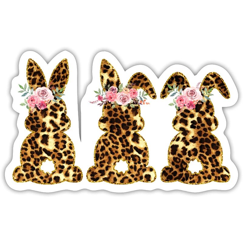 Leopard Easter bunnies Leopard Easter bunnies
