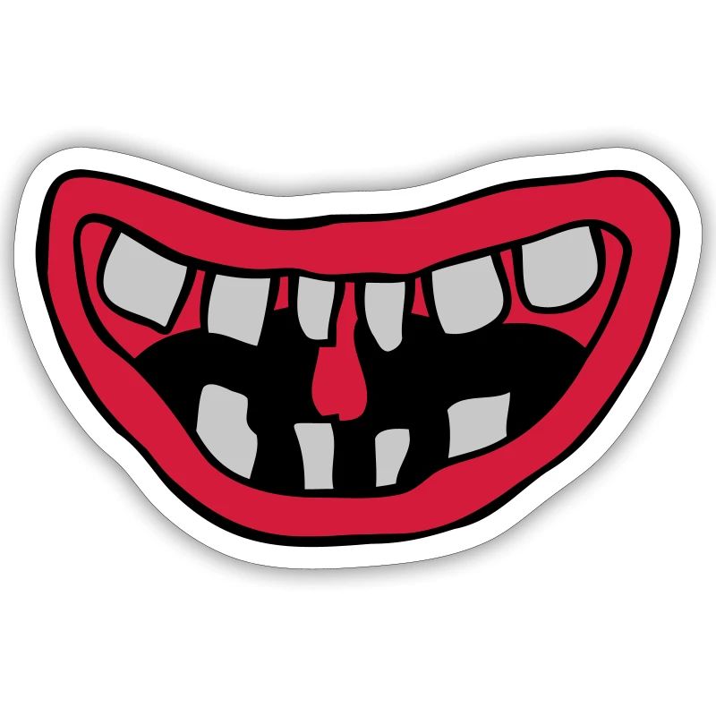 Conception de la bouche de monstre rieur