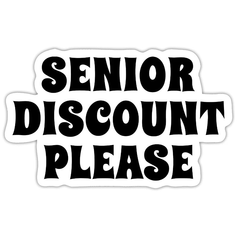 Senior korting alstublieft