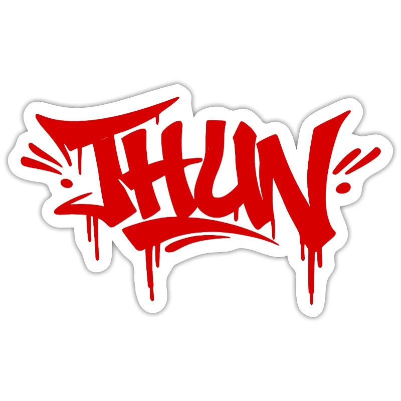Thun graffiti tag rot