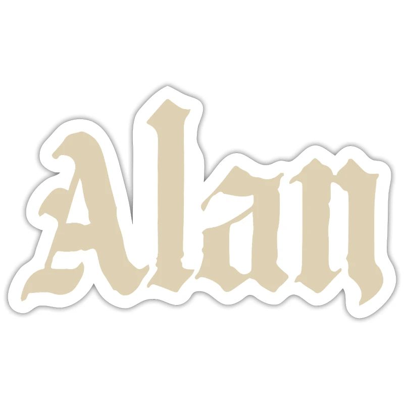 Alan Gothic Schriftkunst