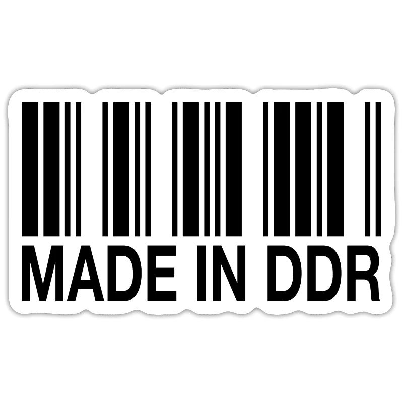 Made in DDR Deutschland Germany Strichcode Barcode