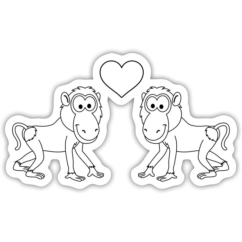 Monkey monkey comic couple love