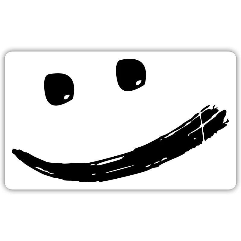 Cheerful creative cool laughing face vector