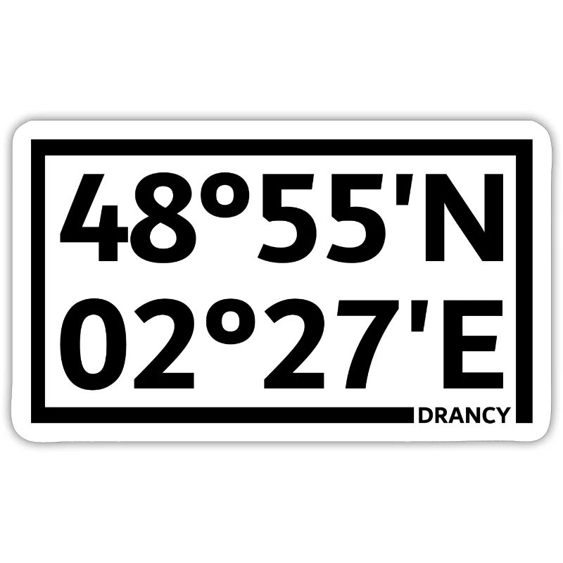 Drancy coordinates
