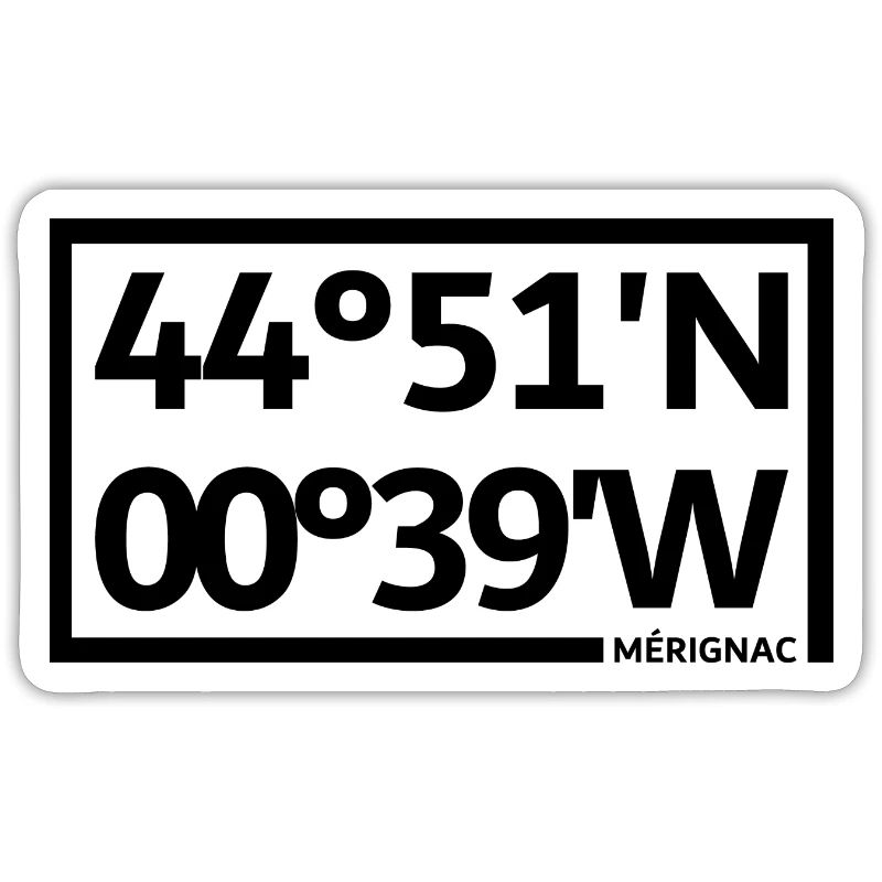 Mérignac coordinates