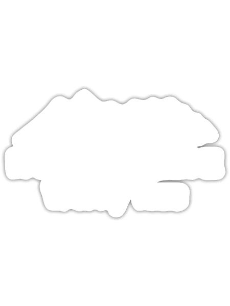 Alpinistes Nature Aventure - Sticker taille S (10 x 10 cm) - blanc mat - Devant