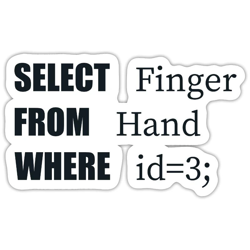 Doigt de sélection à la main, code amusant. Langage des codeurs