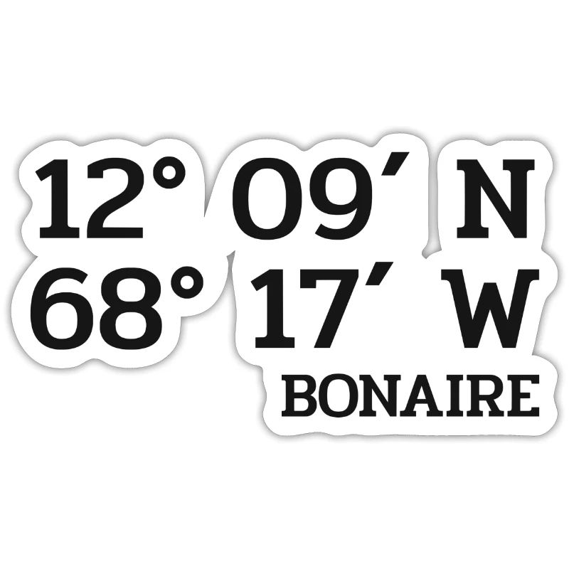 Bonaire Coordinates - Coordinates - Caribbean