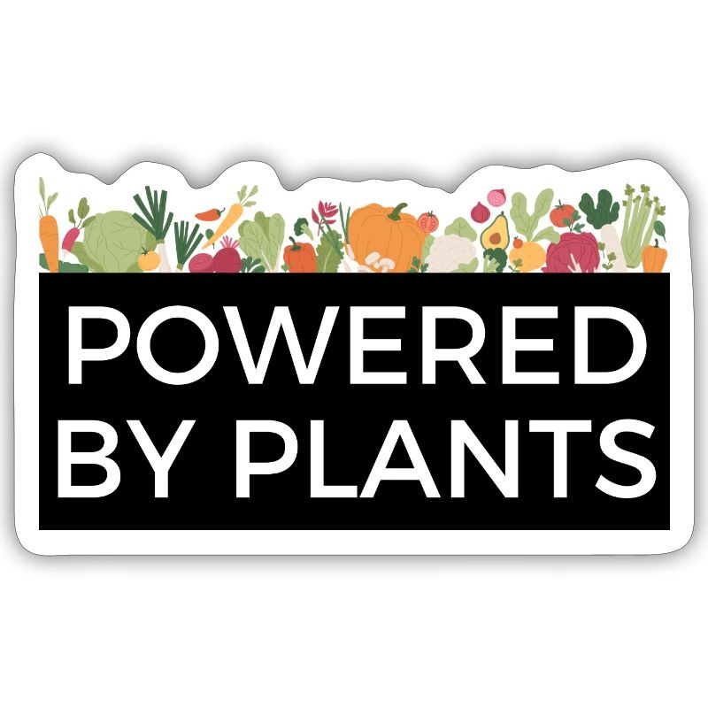 Propulsé par Plants Tee Design Veggie