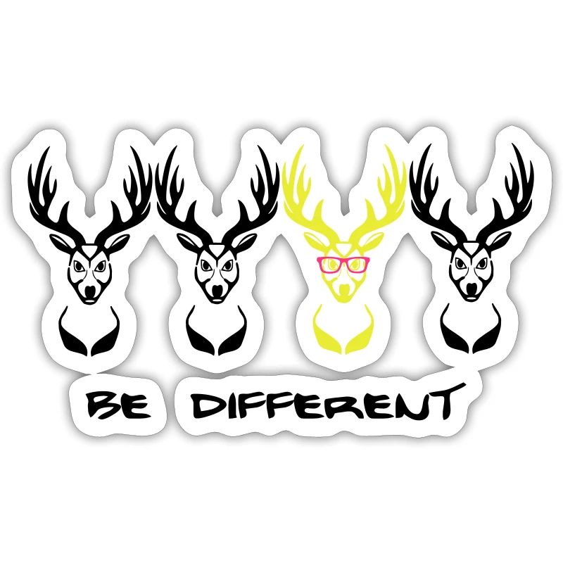 Be different! Un cerf Nerd Geek 3c
