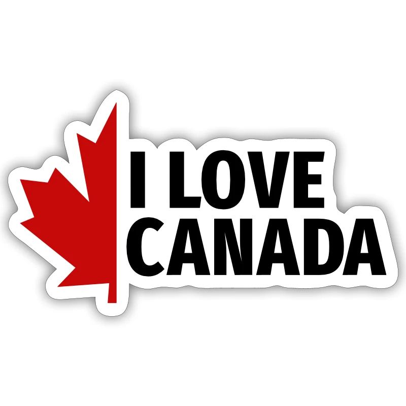 J'aime le Canada Maple Leaf Canada Vancouver Ottawa