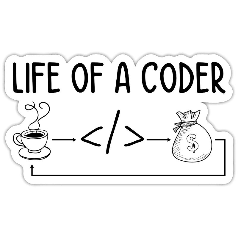 Life Of A Coder Software Developer Programmer Nerd
