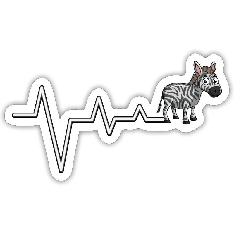 Zebra ECG Line Tee