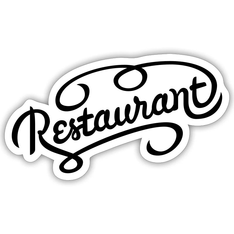 Lettrage de restaurant
