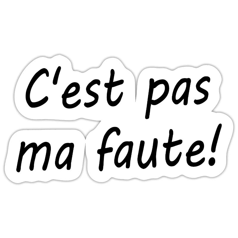 C'est pas ma faute !