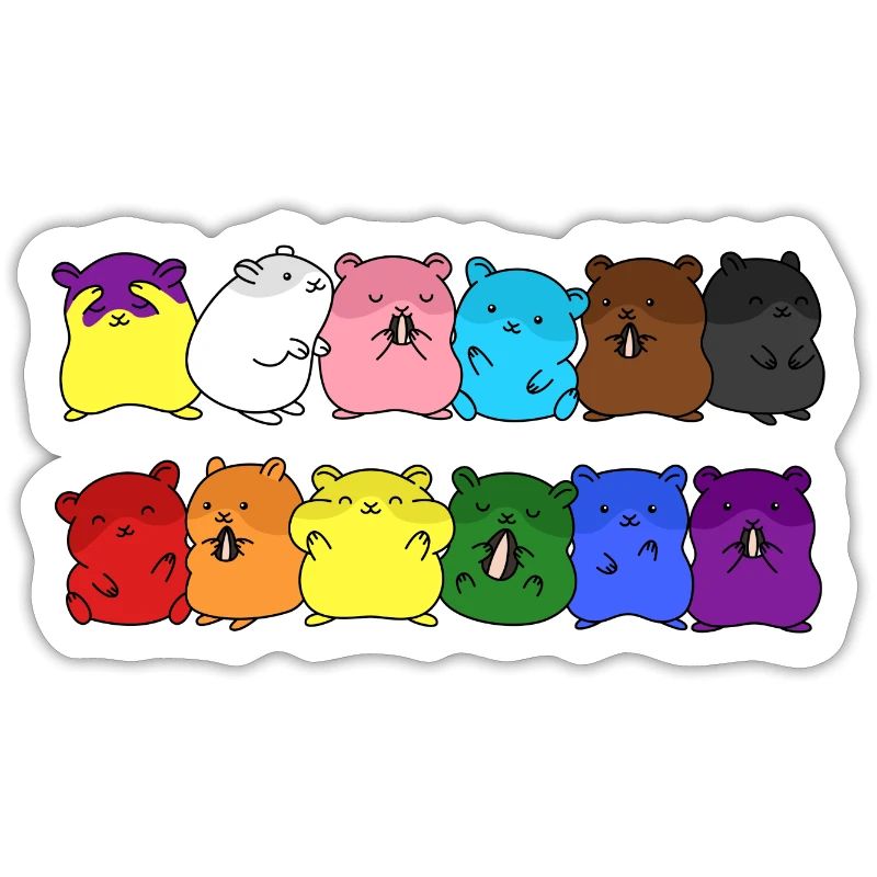 Fierté Progrès Flag Hamster Egalité