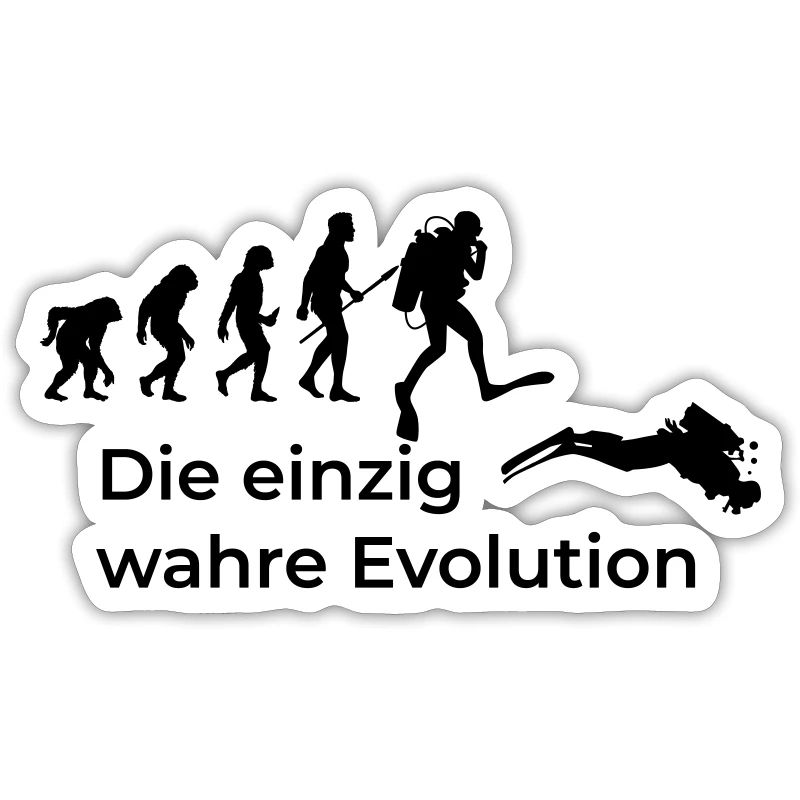 Die einzig wahre Evolution vom Affe zum Taucher