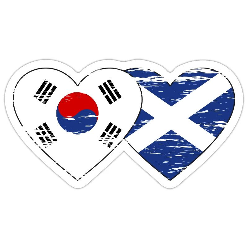 Corée du Sud Ecosse Drapeau Utilisé