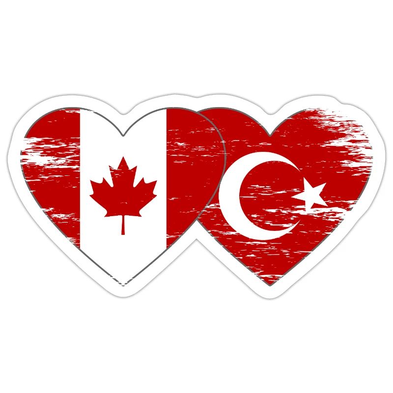 Canada Dinde Drapeau Coeur Utilisé