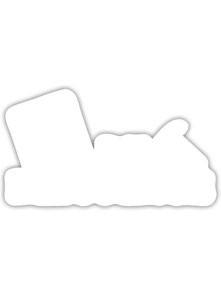 as du bricolage - Sticker taille S (10 x 10 cm) - blanc mat - Devant